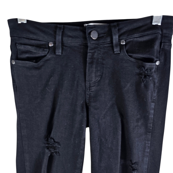 PAIGE Verdugo Black Ultra Skinny Jeans In 25 - Picture 5 of 10